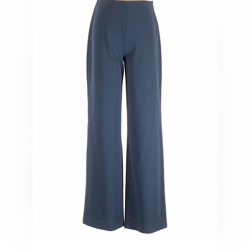 WHBM Slip-On Charcoal Slate Wide Leg Stretchy Trousers - size 14